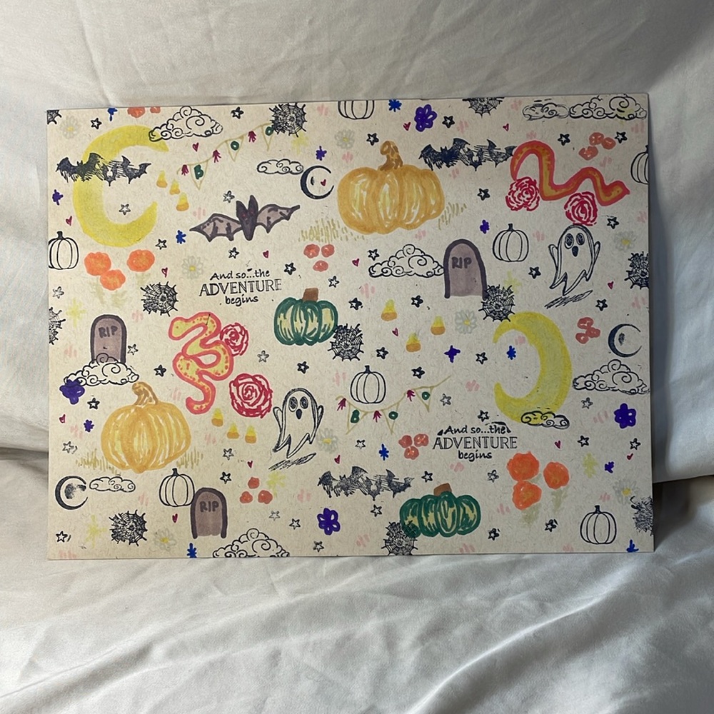 Handmade Halloween Pattern Print - Picture 3 of 3
